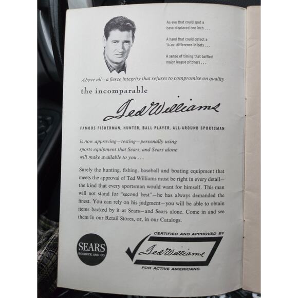 Sears Roebuck & Co.  Barbell and Dumbells Routines Vintage Ted Williams - Picture 3 of 4